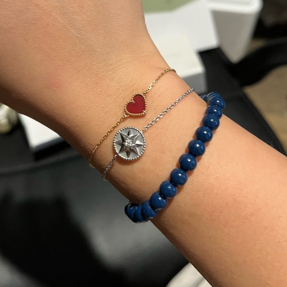 (SOLD) Van Cleef and Arpels sweet alhambra heart bracelet Retail $1560 - Picture 6 of 6